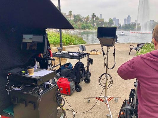Film Shoots at Echo Park Swan Boats